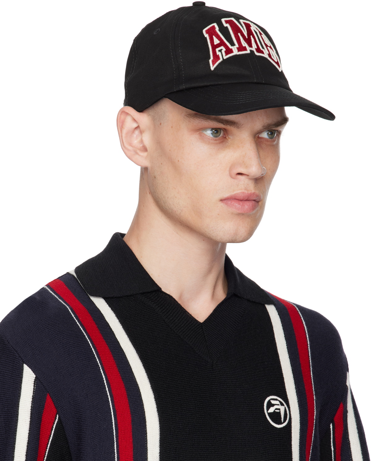 AMBUSH Black 'AMB' Baseball Cap