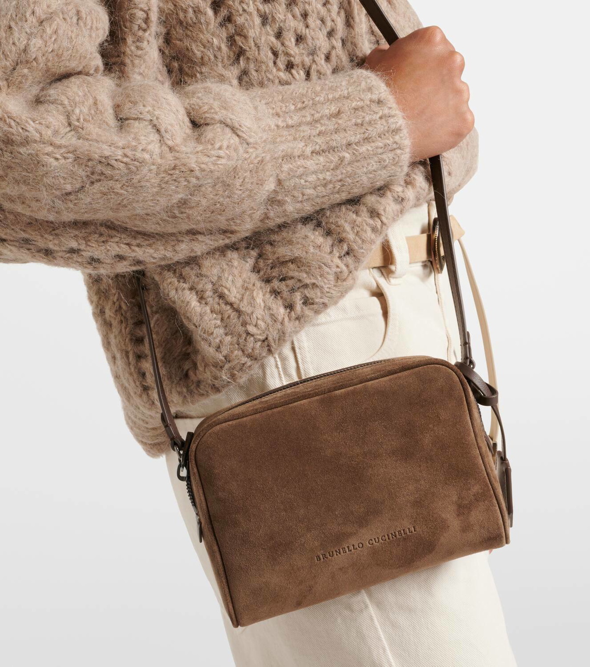 Brunello Cucinelli Ivory Crossbody & Shoulder Bags main image 0