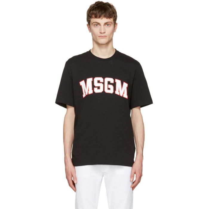 Photo: MSGM Black Logo T-Shirt