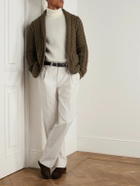 Ralph Lauren Purple label - Slim-Leg Cotton-Moleskin Trousers - Neutrals