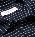 Orlebar Brown - Felix Striped Cotton-Jersey Polo Shirt - Men - Navy