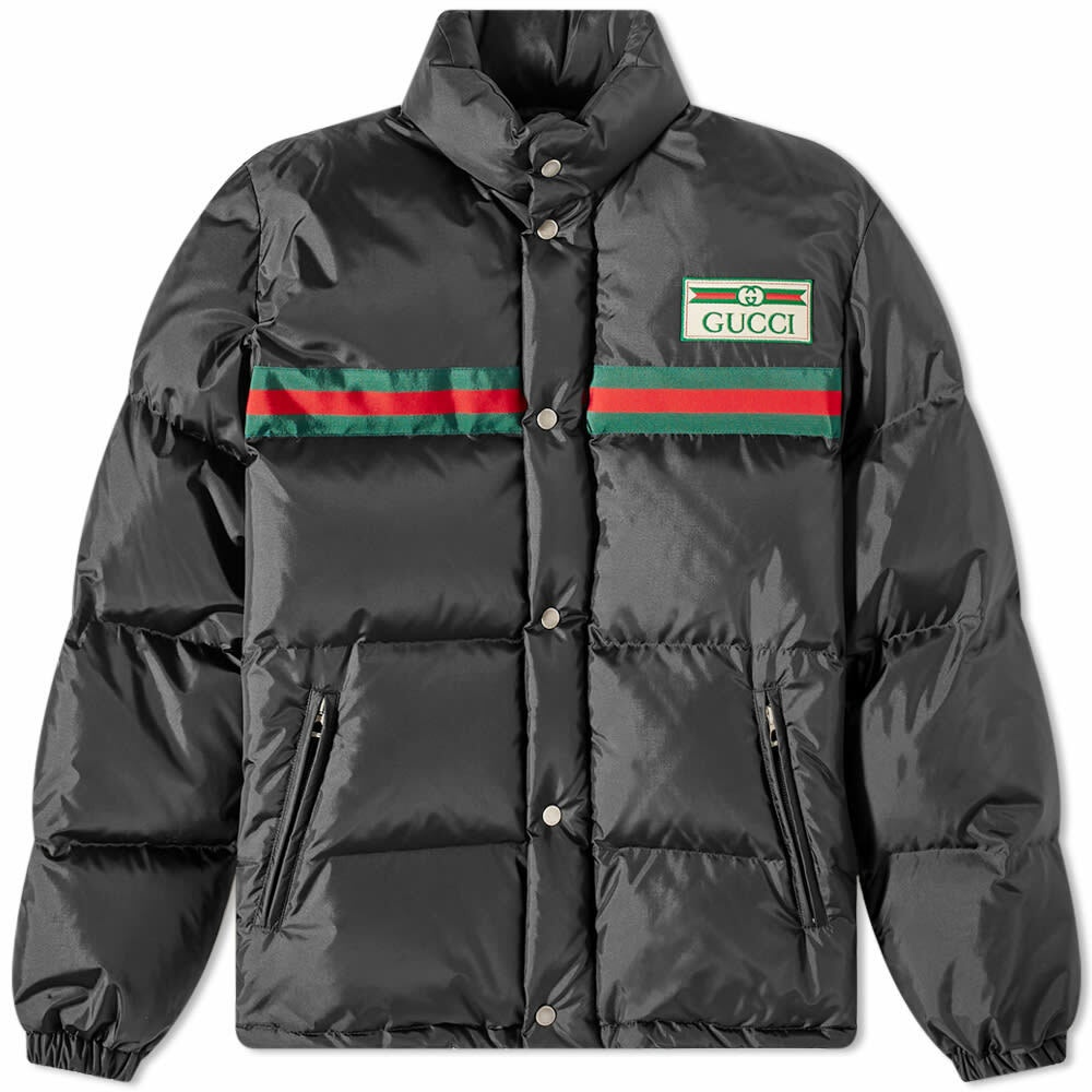 Gucci, Quilted Logo-Jacquard Shell Hooded Down Jacket