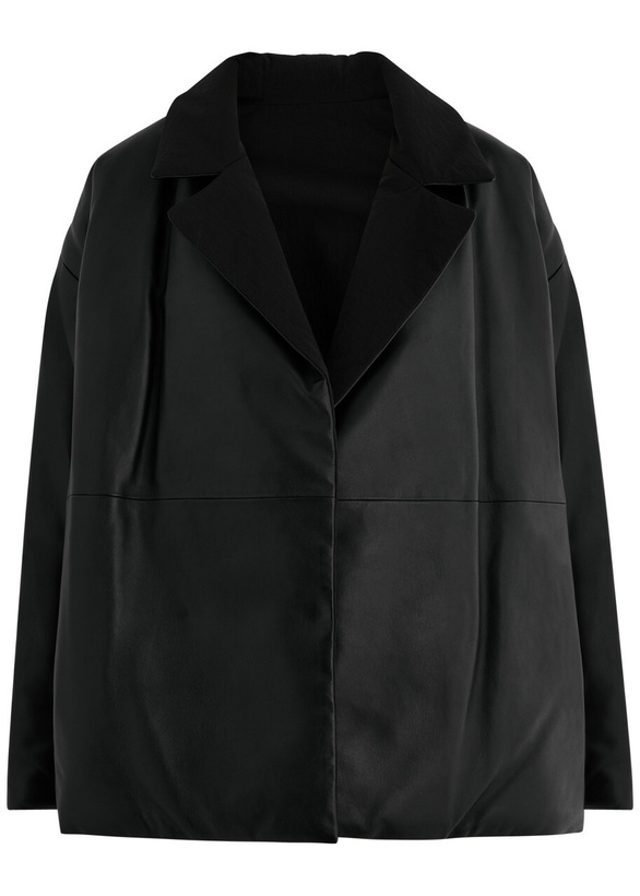 Photo: Arma Lara Reversible Padded Leather Jacket Black