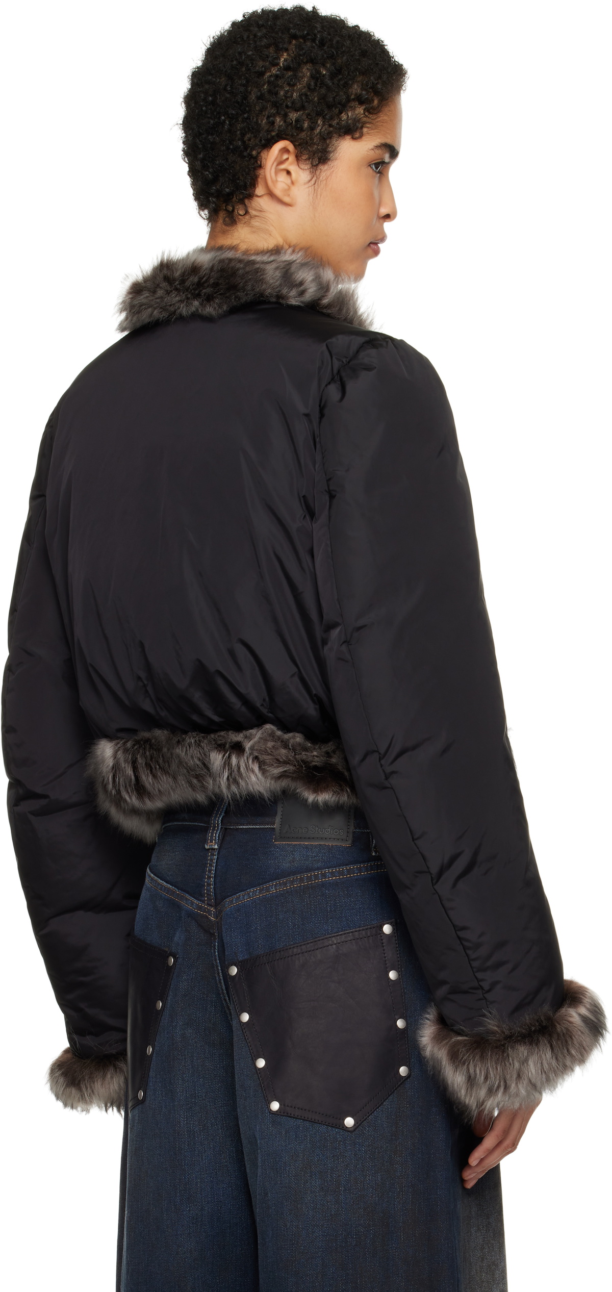 ダウンジャケット・コート ALEXANDER WANG Black Polyester Blend Down Jacket Alexander Wang Black Fur Trim Down Jacket Alexander Wang