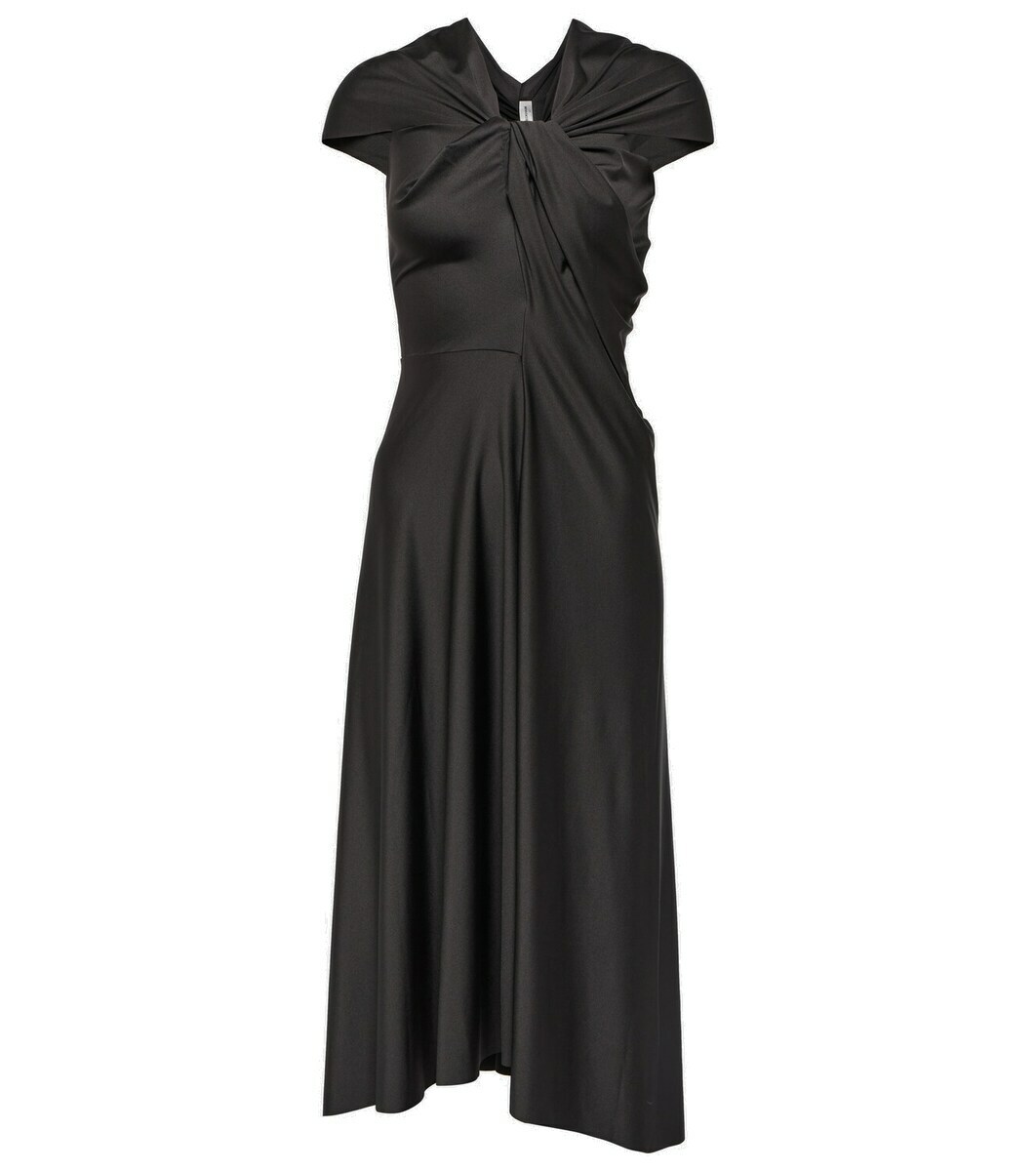 Victoria Beckham Draped satin midi dress Victoria Beckham