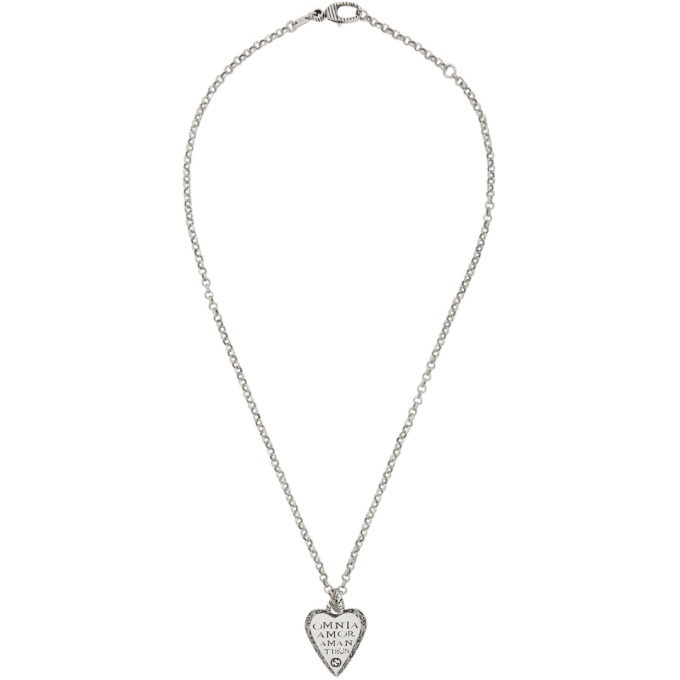 Photo: Gucci Silver Heart Necklace