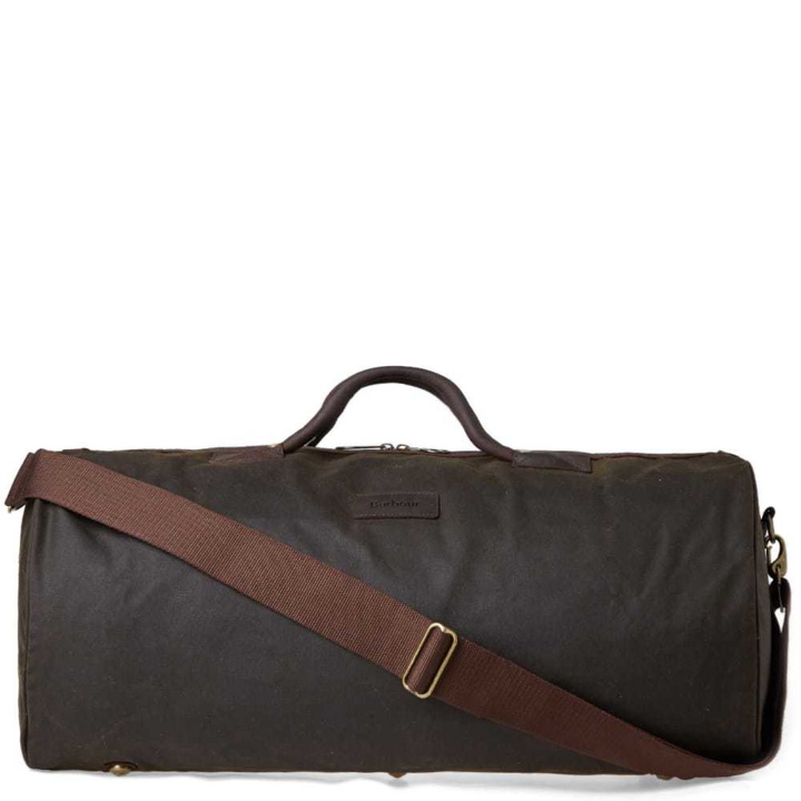 Photo: Barbour Wax Holdall Green