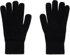 Yves Salomon Black Wool & Cashmere Gloves