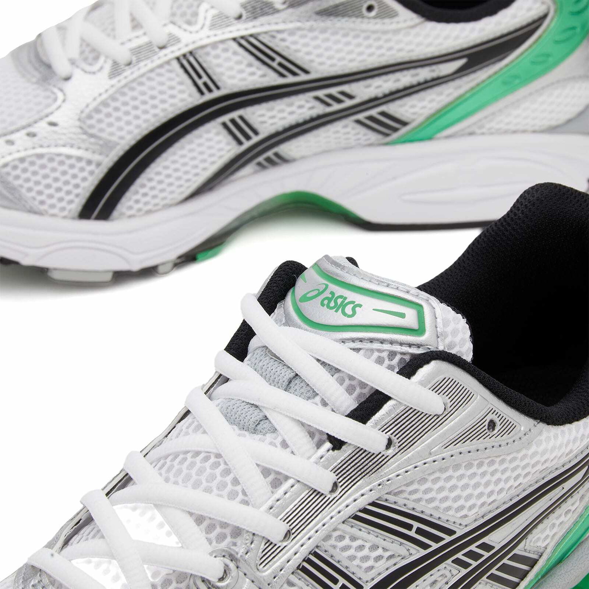 Asics Men's GEL-KAYANO 14 Sneakers in White/Malachite Green