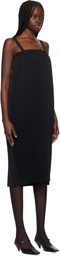 Comme des Garçons Comme des Garçons Black Gabardine Midi Dress