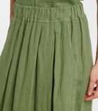 Velvet Linda linen midi skirt
