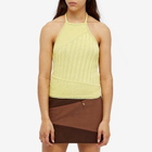Daniëlle Cathari Women's x Woolrich Knit Halter Top in Lemon