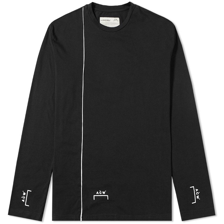 Photo: A-COLD-WALL* Long Sleeve Piping Bracket Tee