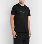 Givenchy - Slim-Fit Logo-Print Cotton-Jersey T-shirt - Black