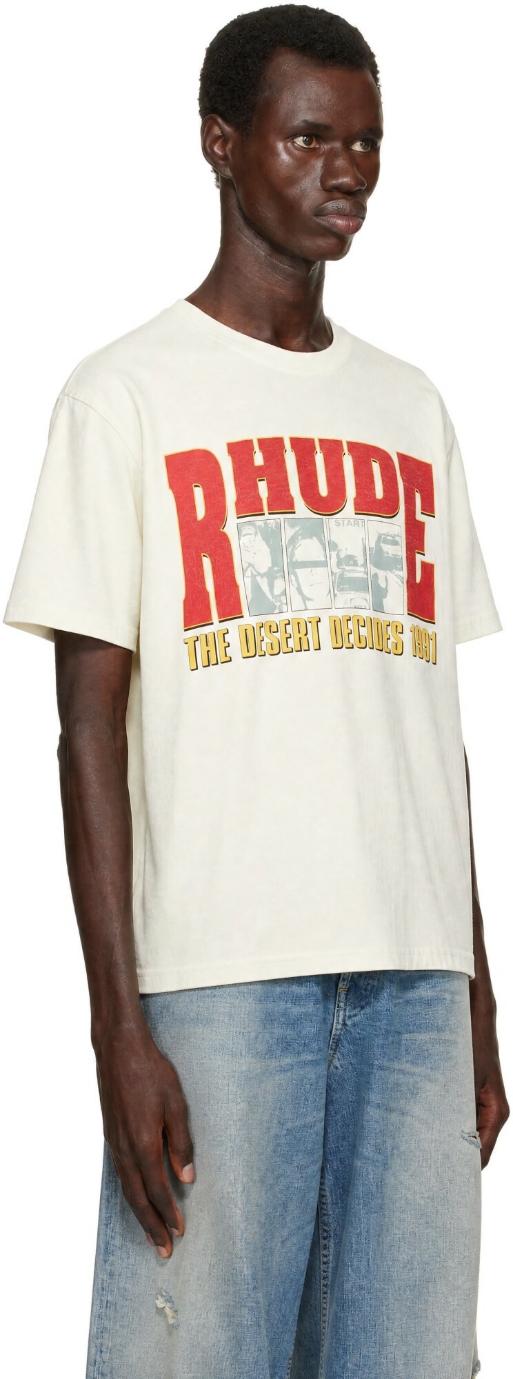 Rhude White 'The Desert Decides' T-shirt