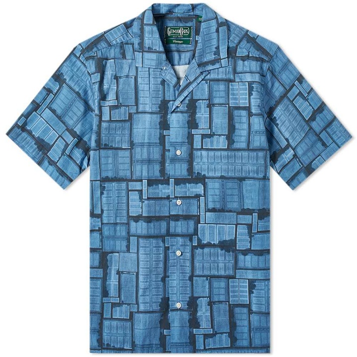 Photo: Gitman Vintage Short Sleeve Camp Collar Overdyed Courts Shirt