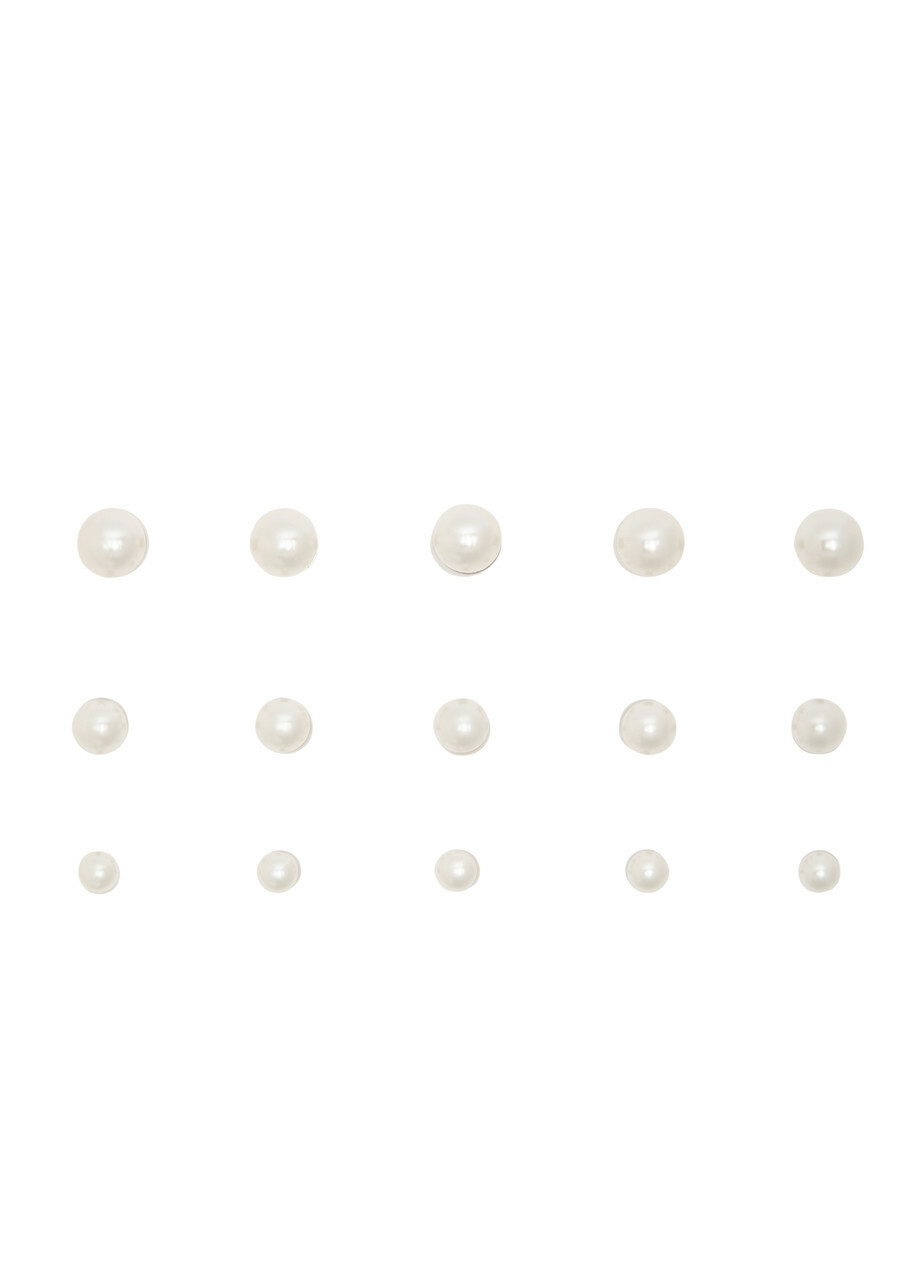 Jennifer Behr Paige Faux Pearl-embellished Hair Magnets - set of Fifteen - One Size