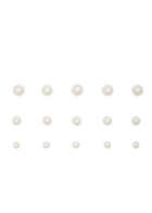 Jennifer Behr Paige Faux Pearl-embellished Hair Magnets - set of Fifteen - One Size