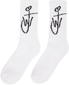 JW Anderson Three-Pack Black & White Logo Socks