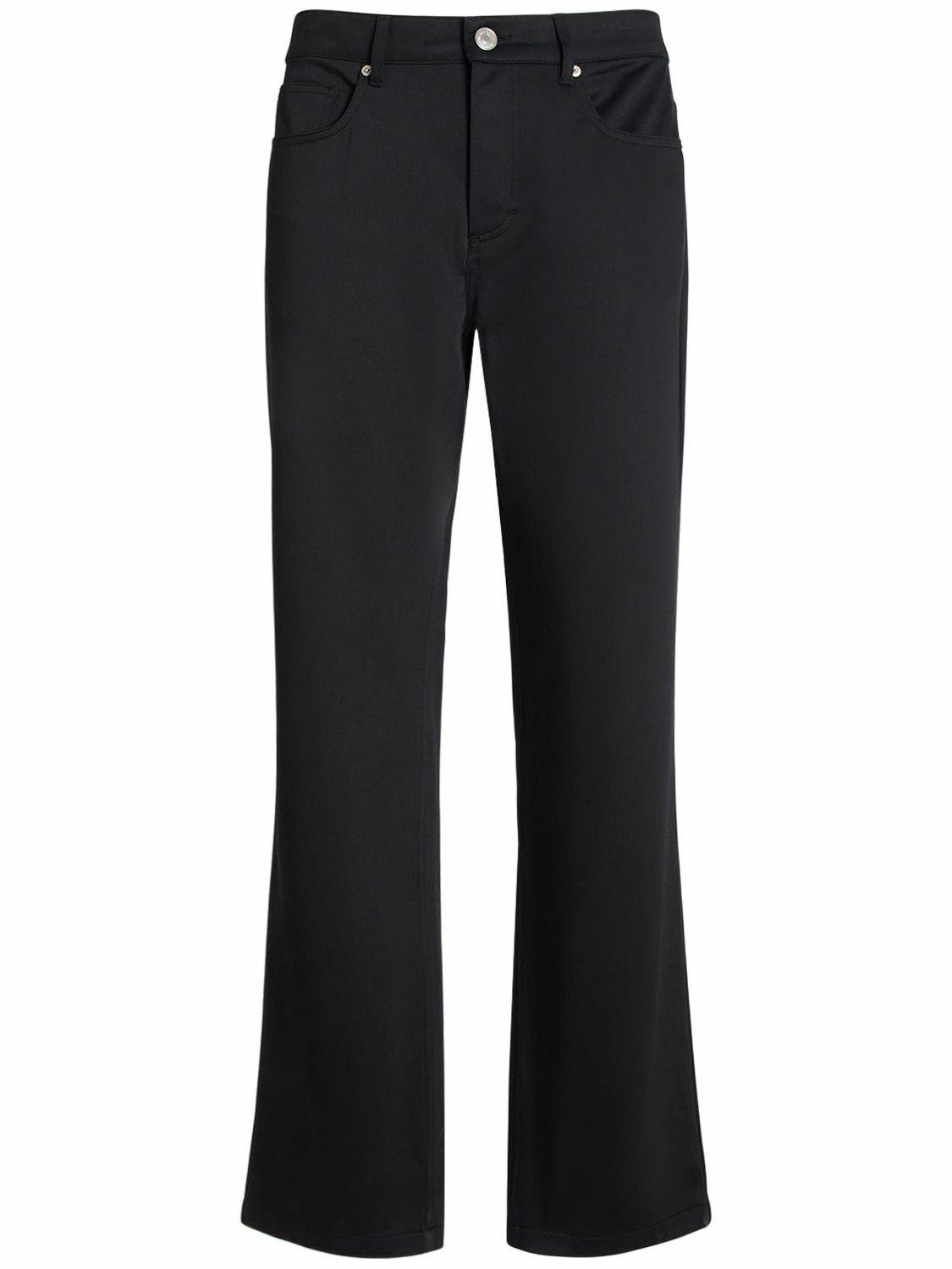 AMI PARIS - Compact Cotton Straight Pants AMI