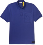 Moncler Genius - 5 Moncler Craig Green Logo-Embossed Cotton-Piqué Polo Shirt - Men - Blue