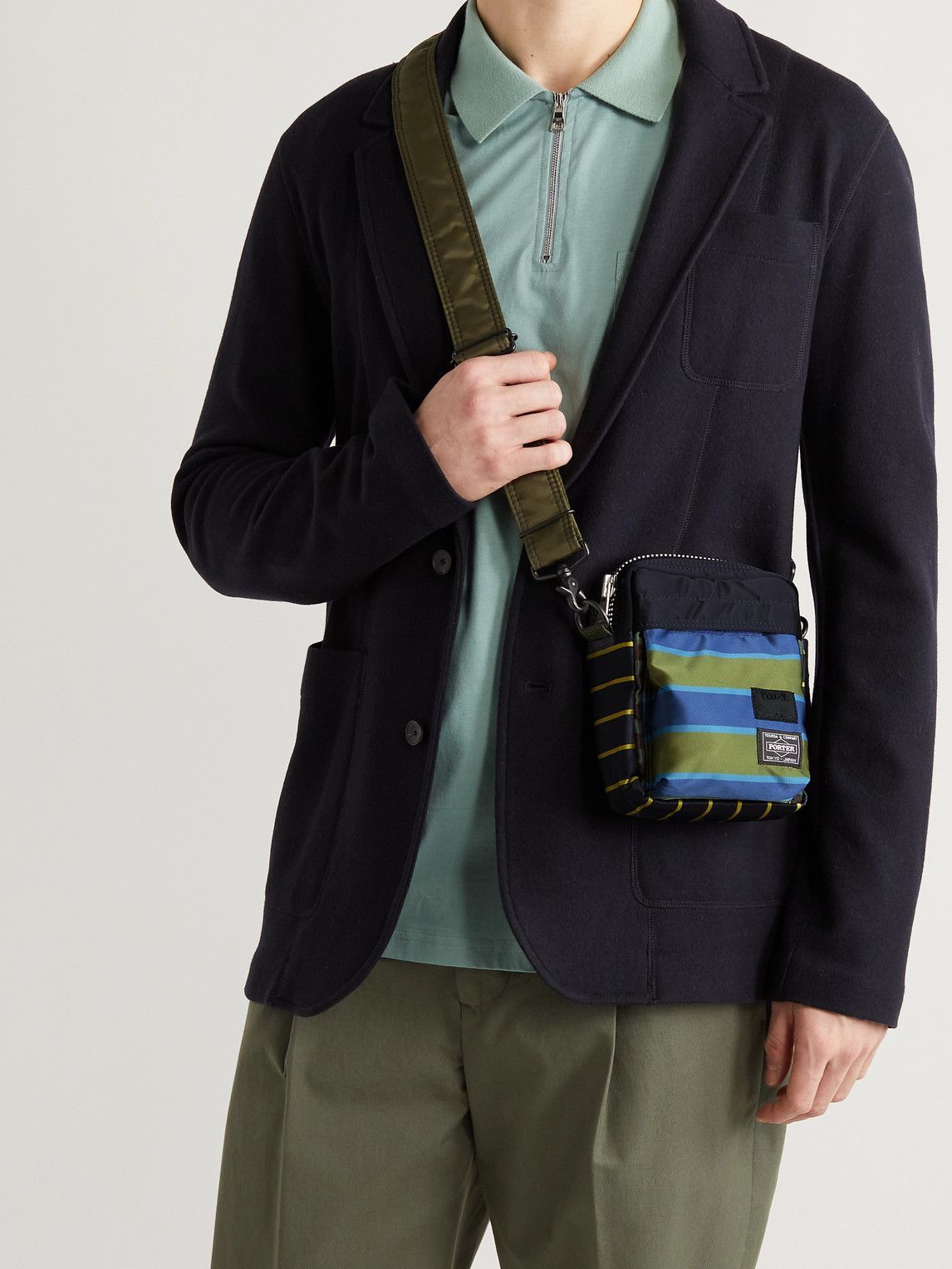 Paul Smith - Porter-Yoshida & Co Striped Nylon Messenger Bag Paul