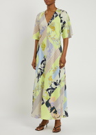 Forte_forte Garden-print Silk-twill Maxi Dress Multicoloured