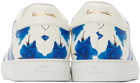 Paul Smith SSENSE Exclusive Off-White & Blue Basso Sneakers