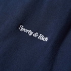 Sporty & Rich Men's Classic Logo Sweat Pant in Navy/White