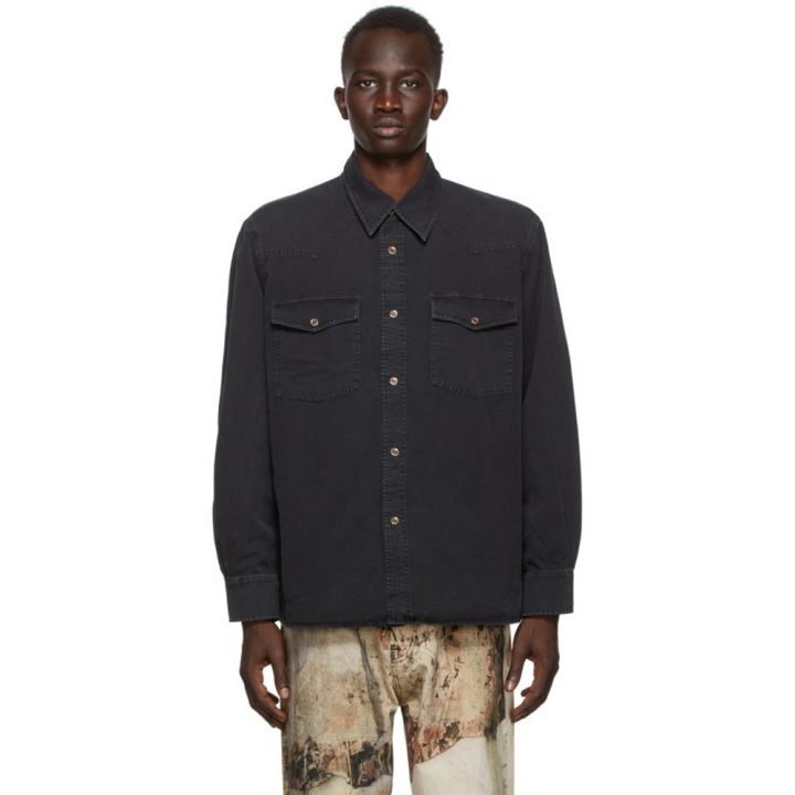 Photo: Our Legacy Black Denim New Frontier Shirt