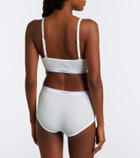 Calvin Klein Collection Sienna ribbed-knit cotton-blend bralette
