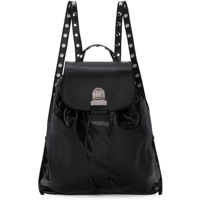 Leather Maison Martin Margiela backpack/ handbag Maison Martin Margiela Black Leather Backpack with Wallet main image 4