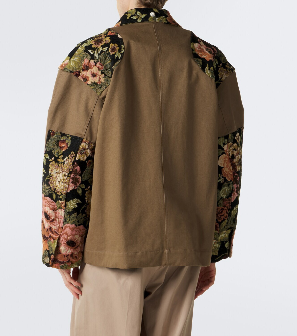 Simone Rocha Floral patchwork cotton jacket