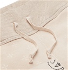 KAPITAL - Tapered Bandana-Print Fleece-Back Cotton-Jersey Sweatpants - Neutrals