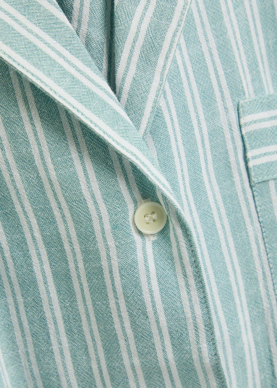 Eberjey Nautico Shortie Woven Pyjama set Green
