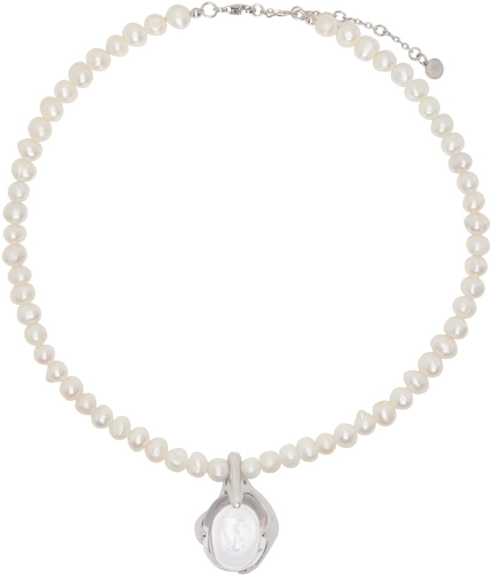 Photo: Alan Crocetti White Pearl Crystal Mystical Necklace