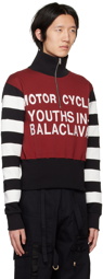 Youths in Balaclava Red 'Motorcycle Race' Sweater