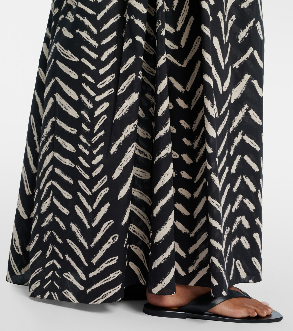 Johanna Ortiz Printed cotton maxi skirt