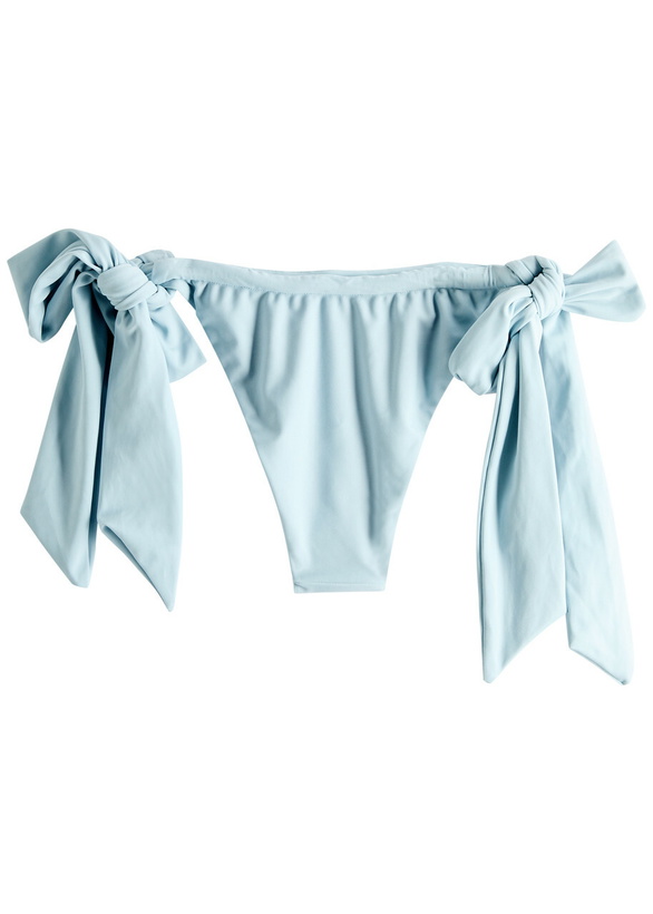 Photo: Faithfull The Brand Costa Tie-fastening Bikini Briefs Light Blue