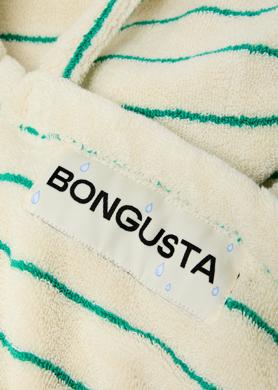 Bongusta Naram Weekend Striped Terry - White And Green - One Size