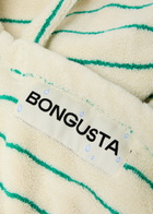 Bongusta Naram Weekend Striped Terry - White And Green - One Size