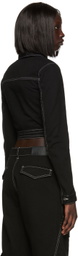 Dion Lee Black Corset Denim Jacket
