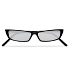 Acne Studios - Agar Rectangle-Frame Acetate Mirrored Sunglasses - Black