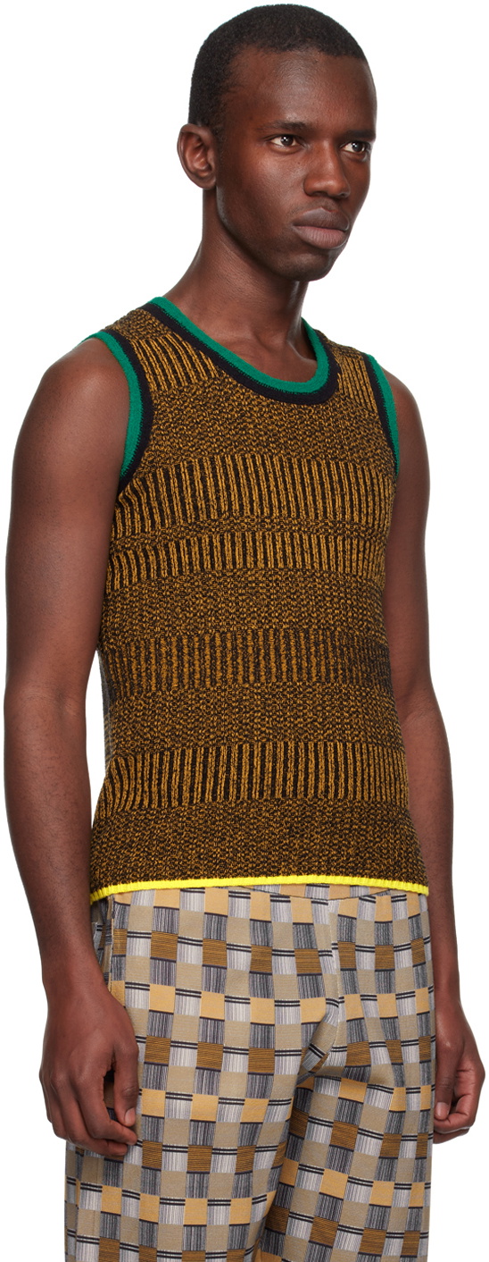 ZANKOV Orange & Black Franky Tank Top