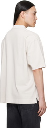 Acne Studios Off-White Washed Logo Polo