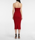 Galvan Thalia bustier midi dress