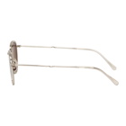 Mr. Leight Beige and Silver Roku S Sunglasses