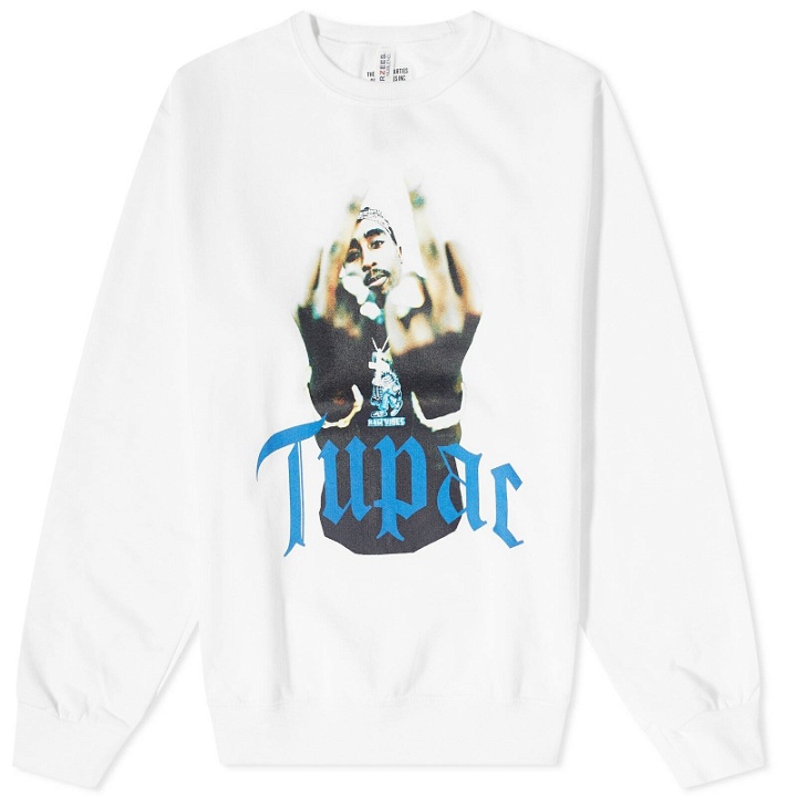 Photo: Wacko Maria Men's Tupac Crew Neck Sweater in White