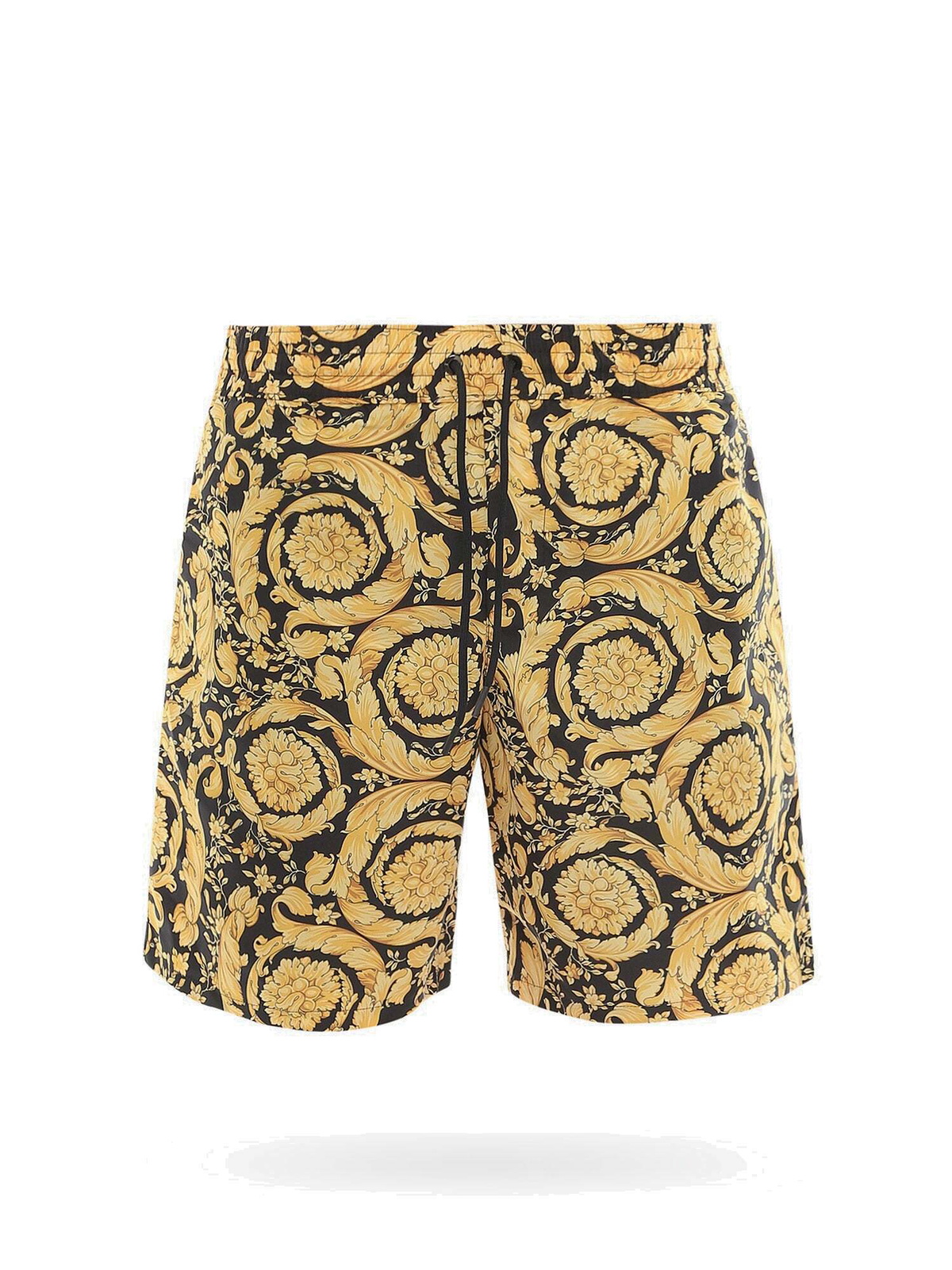 Versace Swim Trunks Gold Mens Versace