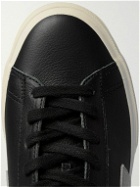 Veja - Campo Suede-Trimmed Leather Sneakers - Black
